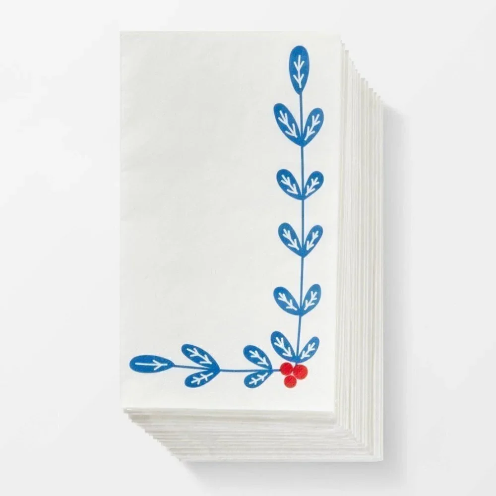 NWT – (set of 5) 20ct Paper Guest Towel or Napkins (100 total)